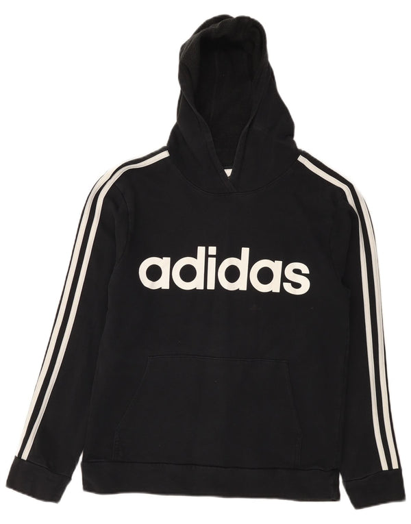Damska bluza z kapturem Adidas Graphic UK 10 Small Black Cotton
