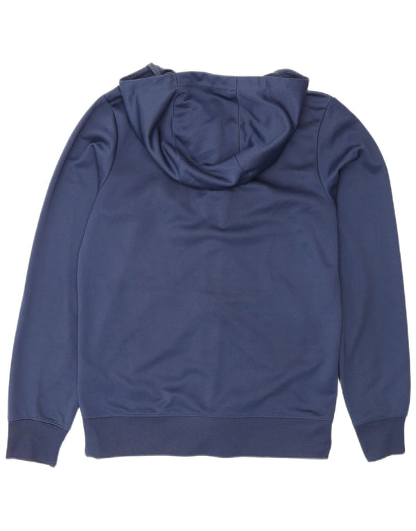 Męski sweter z kapturem i zamkiem błyskawicznym Nike Standard Fit, mały, granatowy, poliestrowy, sportowy