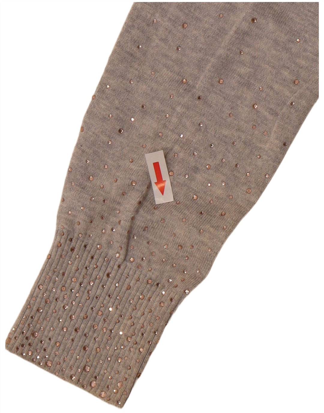 Damski sweter Ted Baker z dekoltem w łódkę, rozmiar 2, mały, szary, bawełniany w plamki