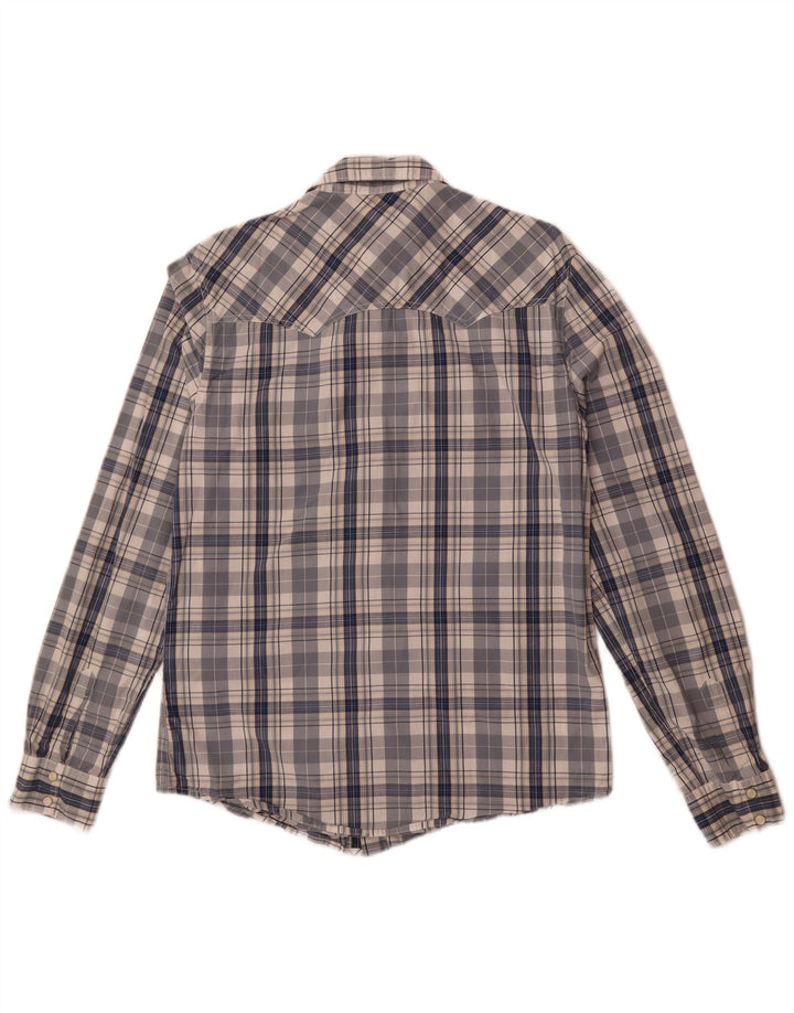 Koszula męska Levi's o nowoczesnym kroju, średnia, granatowa, bawełniana w kratkę