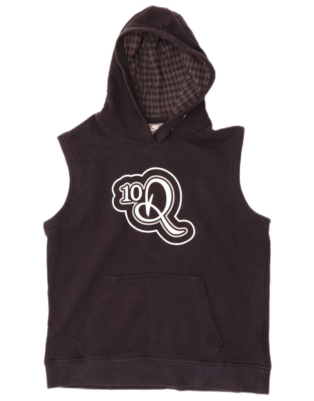 Chłopięcy sweter bez rękawów z grafiką NIKE, 10-11 lat, średni czarny, bawełniany