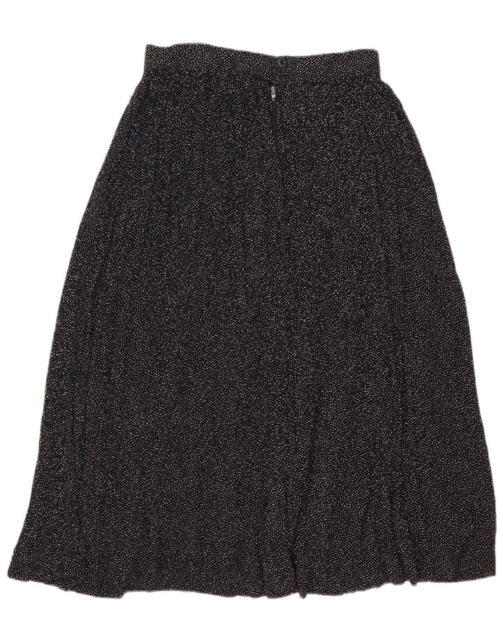 Spódnica midi damska Lemon IT 44 Medium W30 Czarna wiskoza w cętki