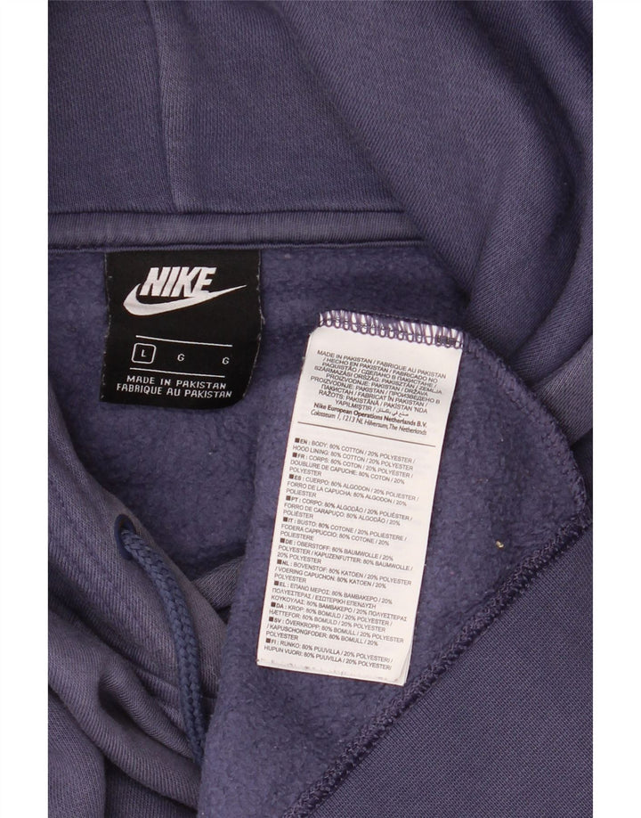 Męski sweter z kapturem Nike, duży, granatowy, bawełniany