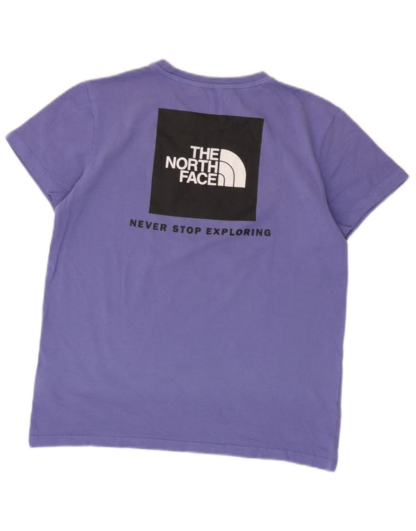 Chłopięcy T-shirt z grafiką The North Face 14-15 lat XL, fioletowa bawełna