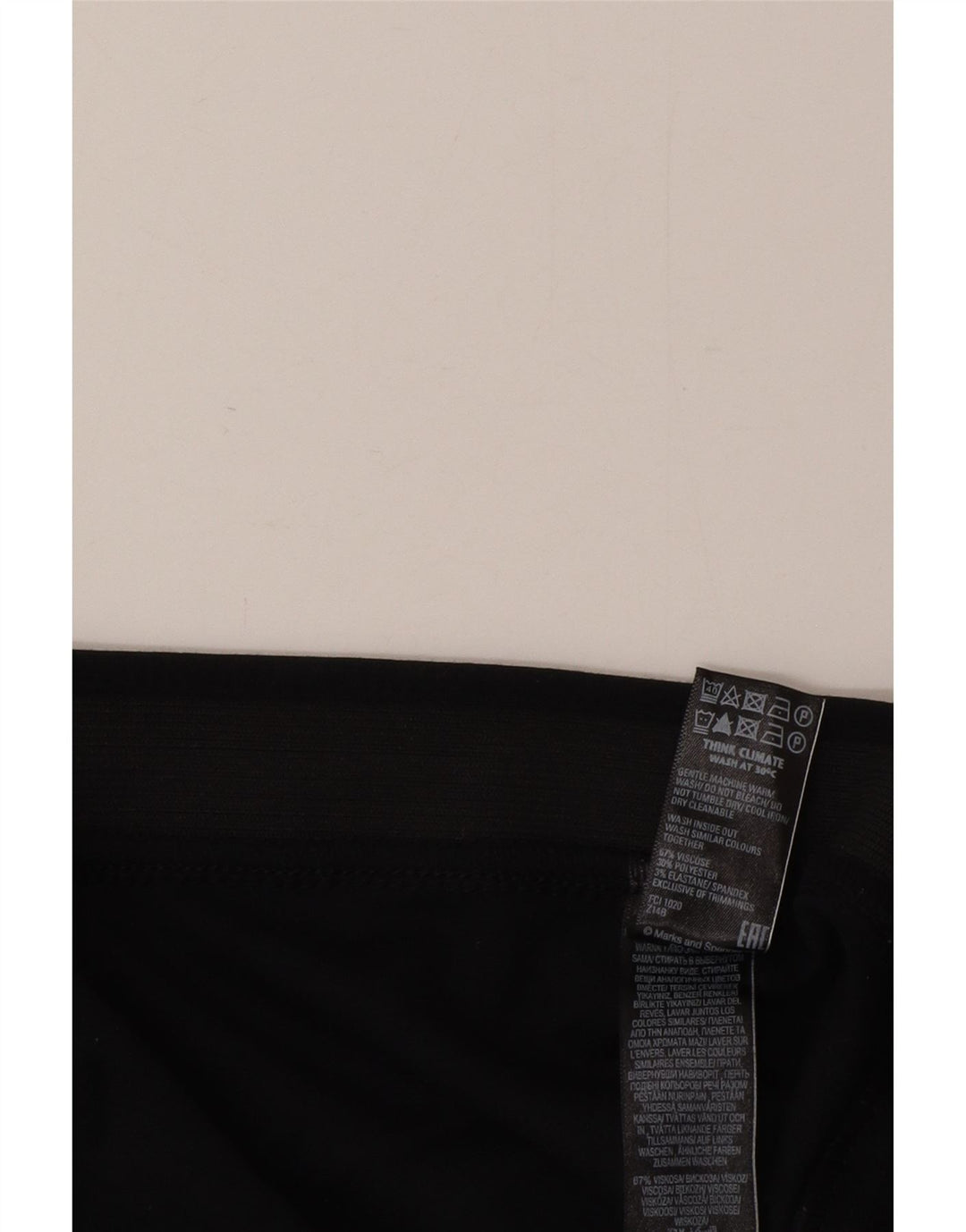 Damskie spodnie dresowe Marks & Spencer UK 20 2XL Czarna wiskoza