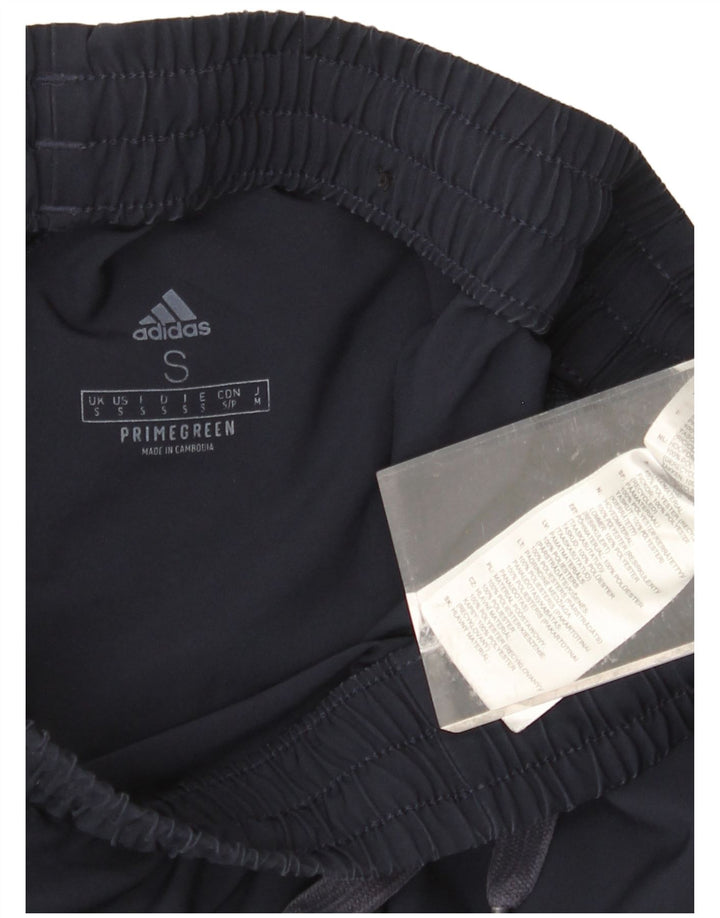 ADIDAS Mens Primegreen Tracksuit Trousers Small  Navy Blue Polyester