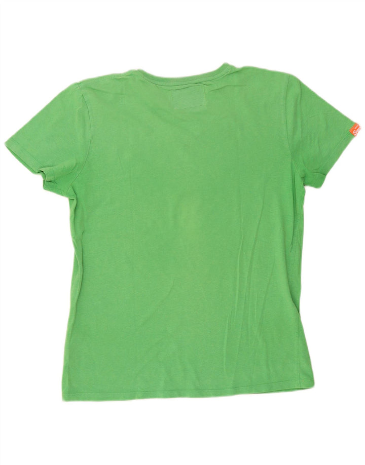 Męski T-shirt Superdry, duży, zielony, bawełniany