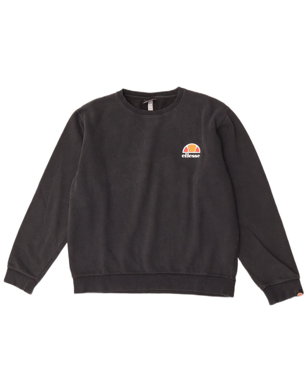 Sweter damski Ellesse UK 14, duży, czarny, bawełniany