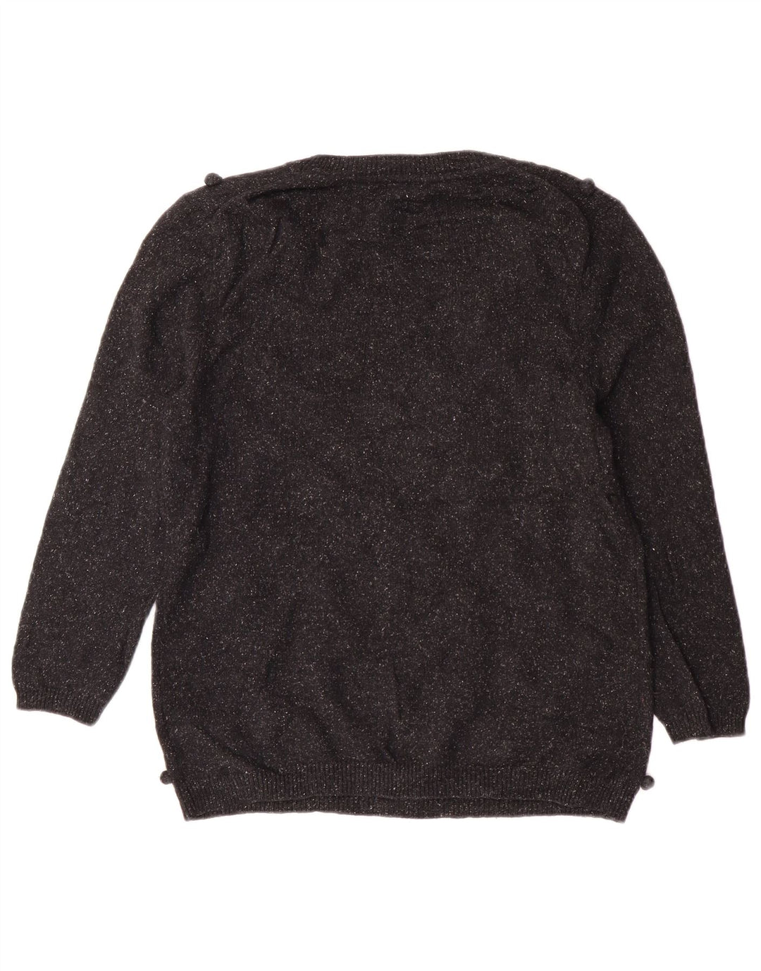 Sweter damski Hobbs z dekoltem w łódkę UK 14 Średni czarny wełniany klasyczny