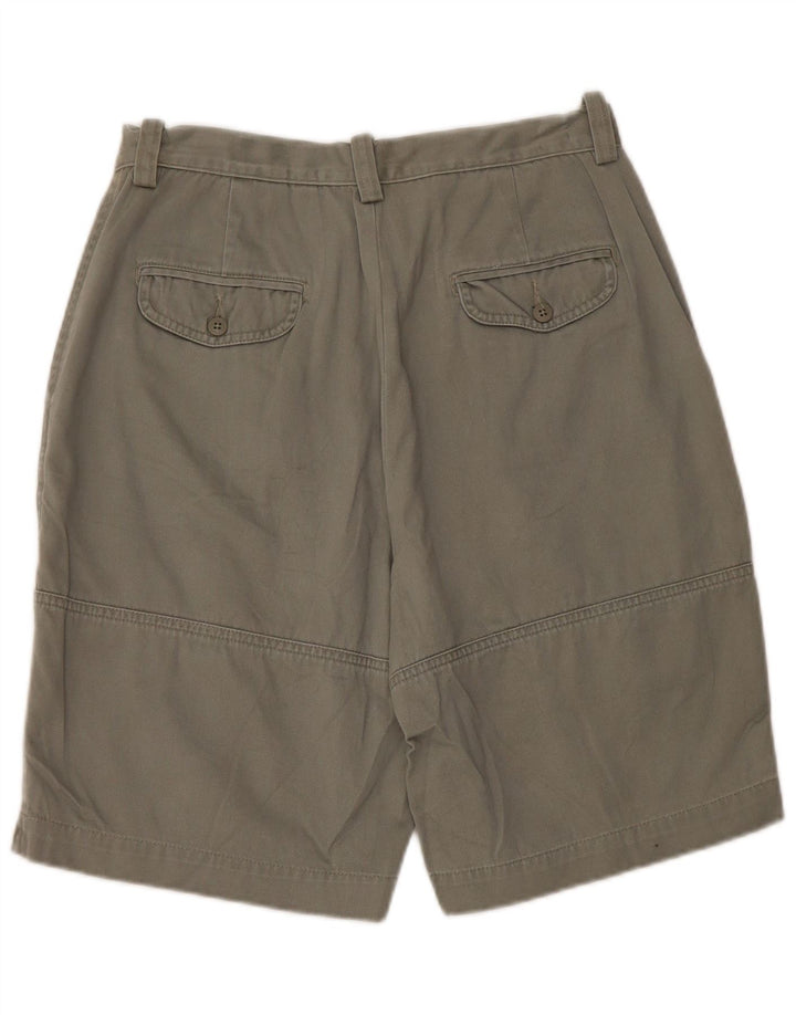 Damskie spodenki chino z wysokim stanem EDDIE BAUER US 10, duże W28, bawełna khaki