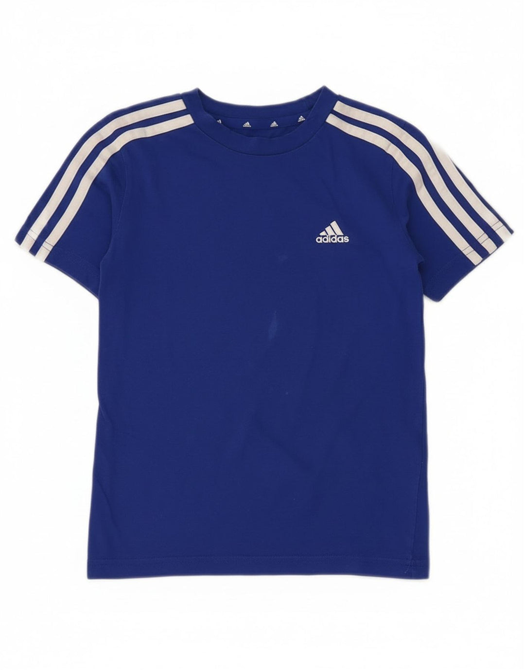 Adidas Chłopięcy T-shirt Top 7-8 Lat Niebieski Bawełniany