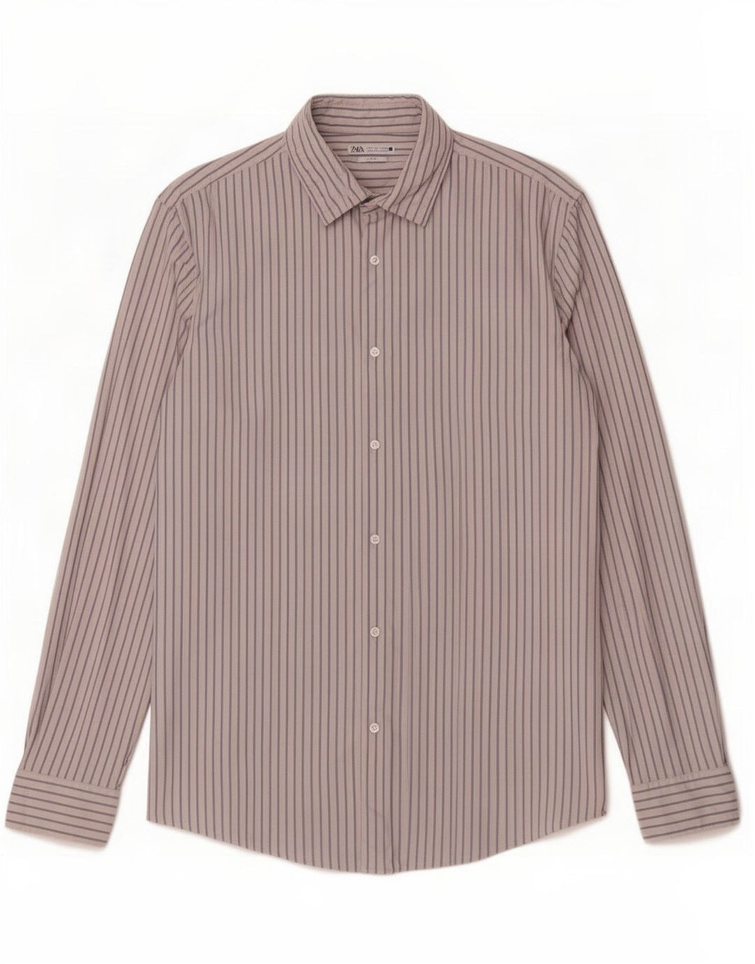 Męska koszula Zara Slim Fit w duże białe prążki