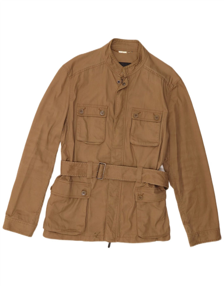 Kurtka męska Zara UK 42 XL, beżowa, bawełniana