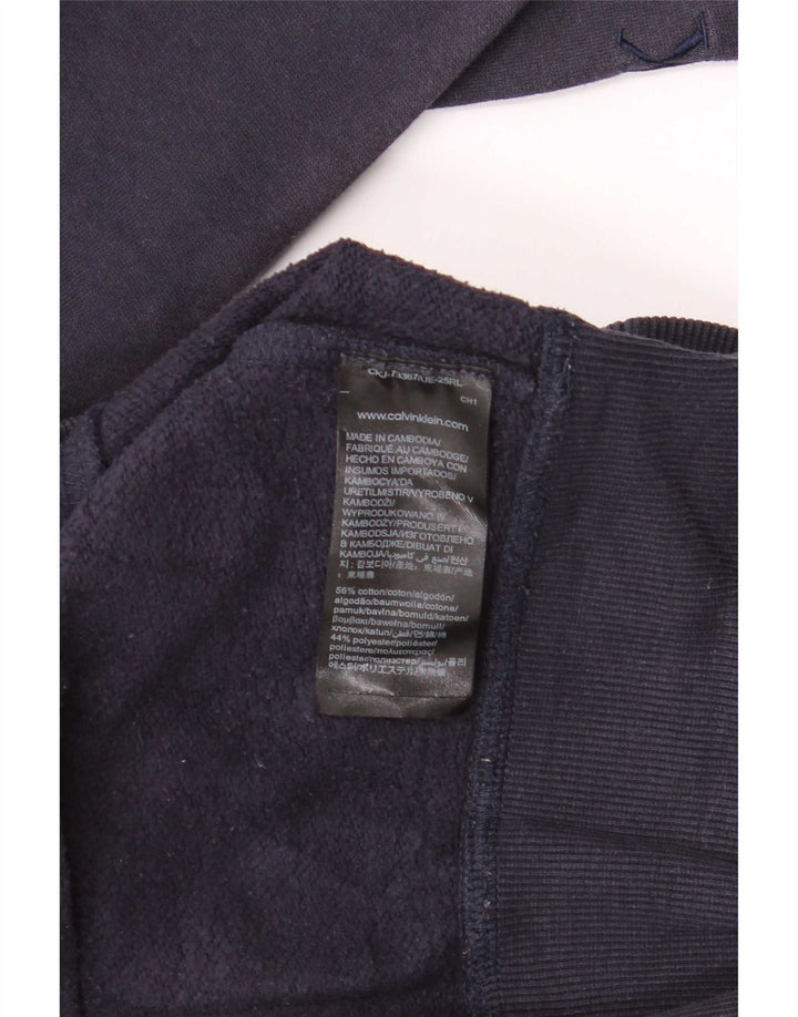 Męski sweter Calvin Klein Jeans, średni granatowy, bawełniany