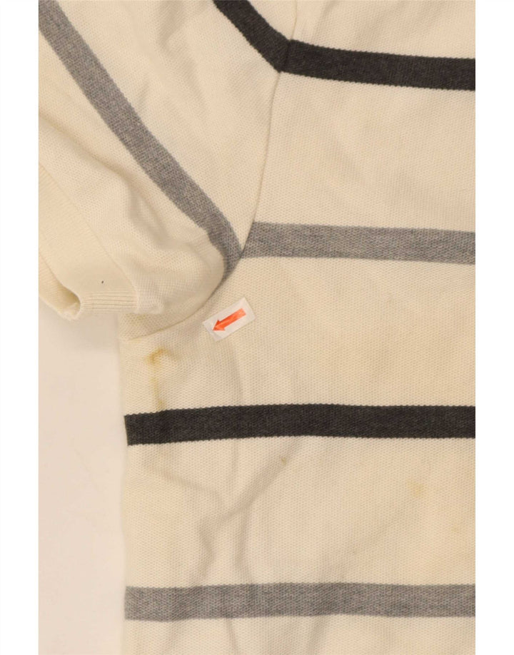 Męska koszulka polo Nike, bawełniana, w średnie białe paski