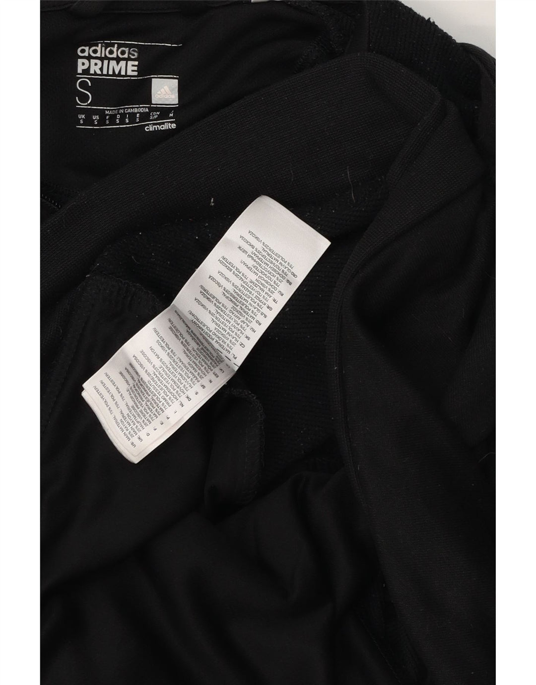 Męski sweter Adidas z grafiką i zamkiem błyskawicznym, mały, czarny poliester