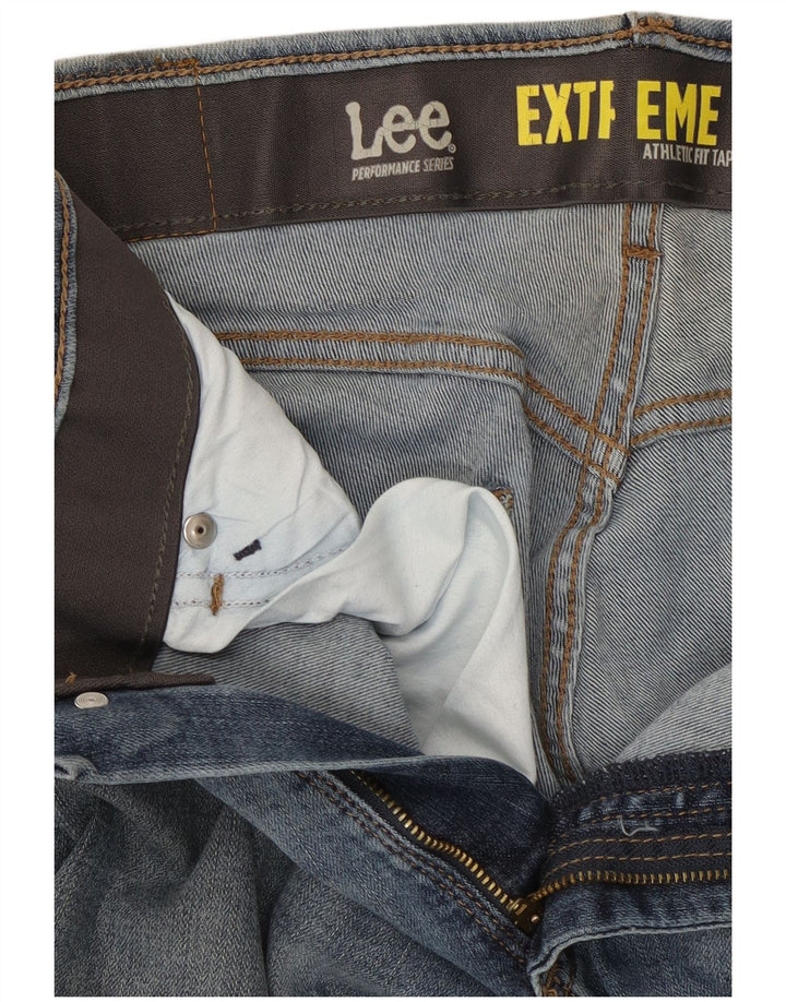 Damskie jeansy Lee Extreme Motion Straight W30 L28 Niebieskie bawełniane