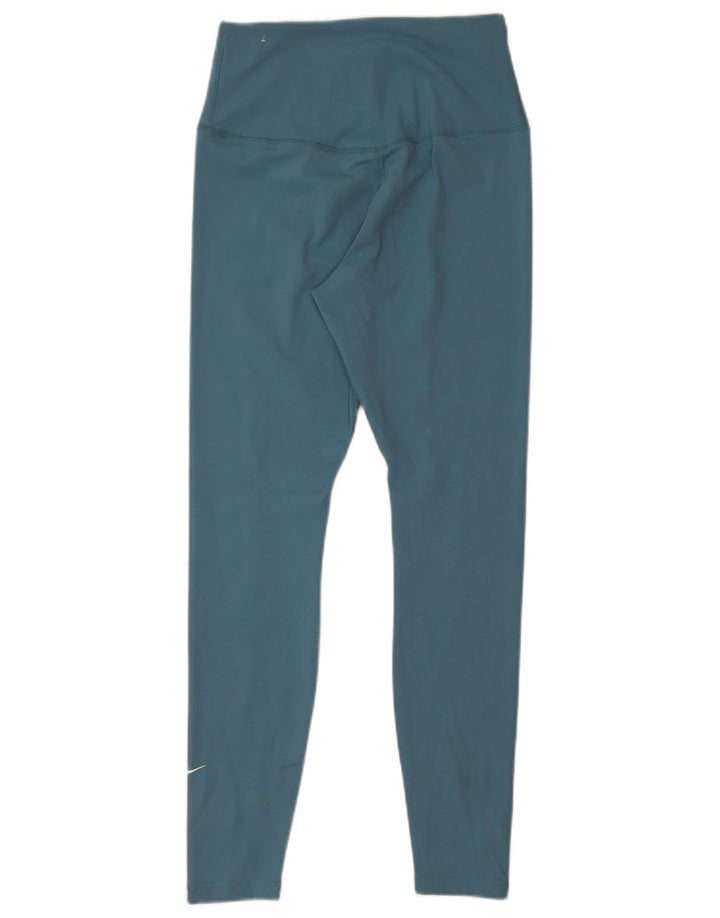 Damskie legginsy Nike Dri Fit UK 12, średni niebieski, poliester