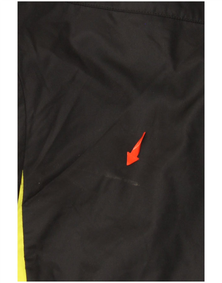 Chłopięca kurtka dresowa ADIDAS 11-12 lat, czarny nylon z blokami kolorów