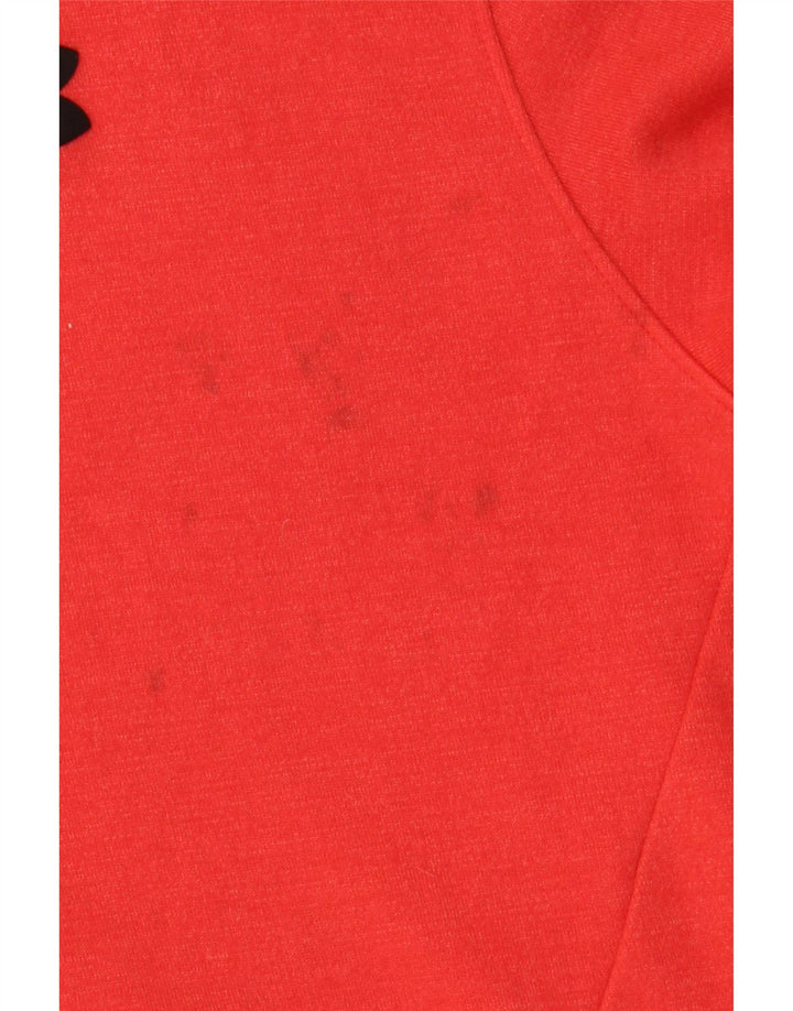 UNDER ARMOUR Chłopięcy sweter z kapturem 15-16 lat XL, czerwony, bawełniany