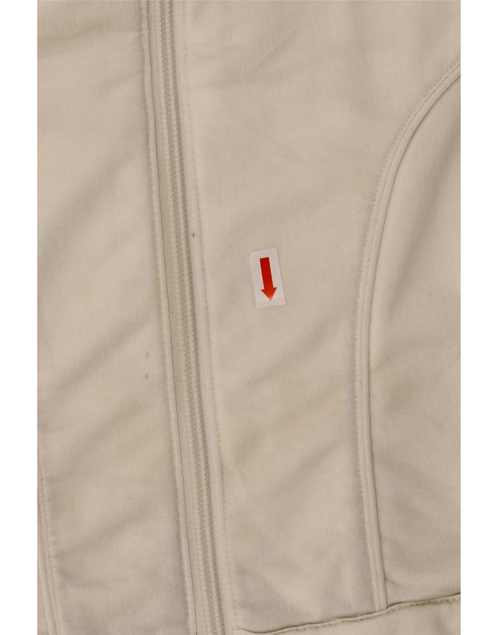 Damska kurtka dresowa ADIDAS UK 14, średni biały poliester