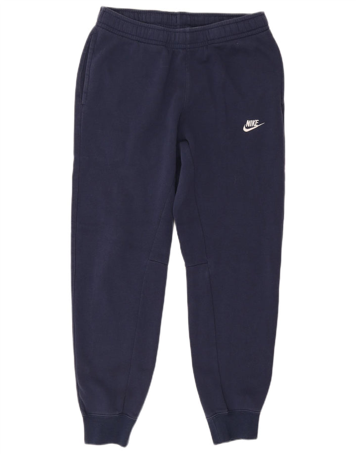 Męskie spodnie dresowe Nike, joggery, średnie granatowe, bawełniane