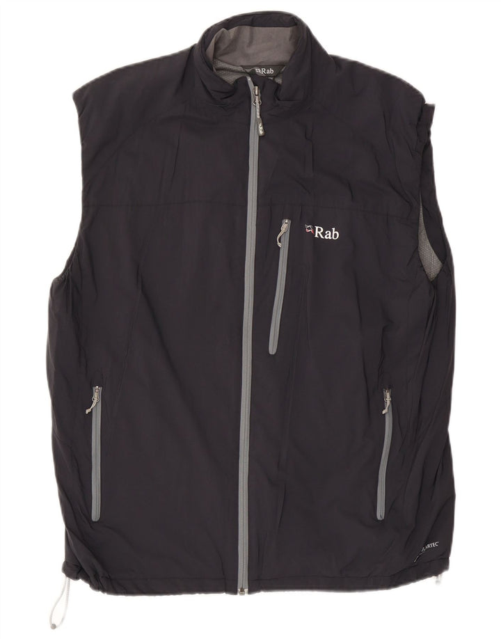 Męska kurtka dresowa bez rękawów Rab XL granatowa, poliamidowa