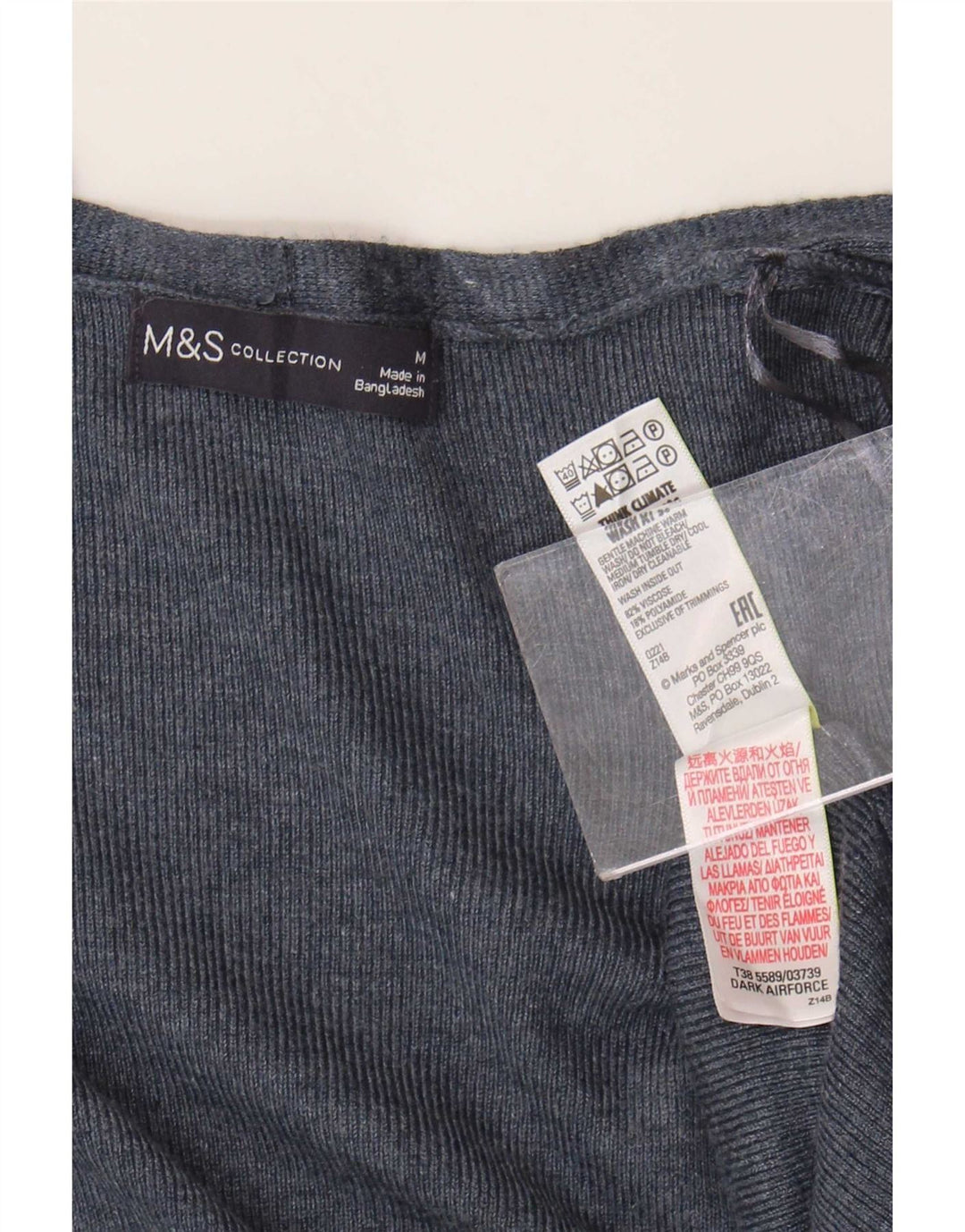 Sweter damski Marks & Spencer Longline Cardigan UK 14, średni granatowy