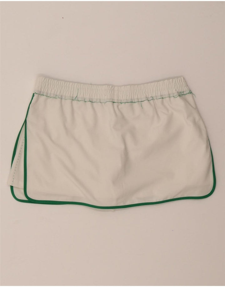 ZARA Womens Skort UK 14 Medium  White Viscose Vintage Zara and Second-Hand Zara from Messina Hembry 