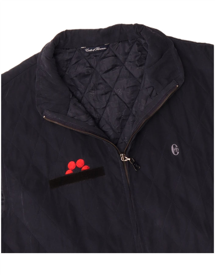 Męska pikowana kamizelka CONTE OF FLORENCE UK 44 2XL granatowa