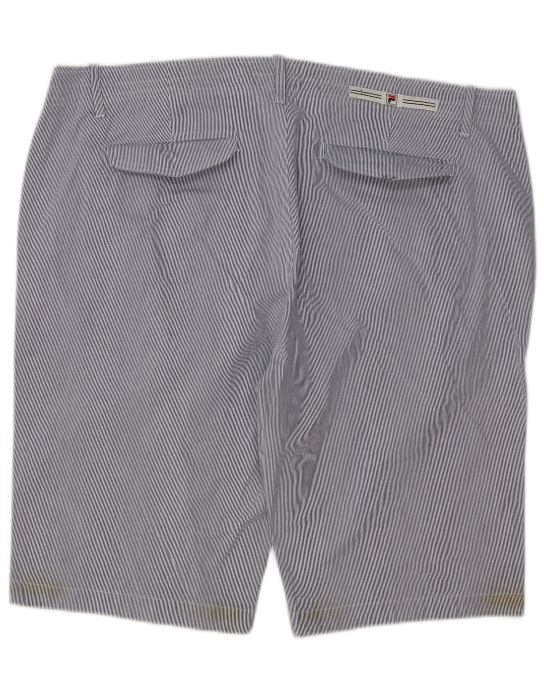 Męskie spodenki Chino Fila IT 54 2XL W40 Niebieskie bawełniane prążki