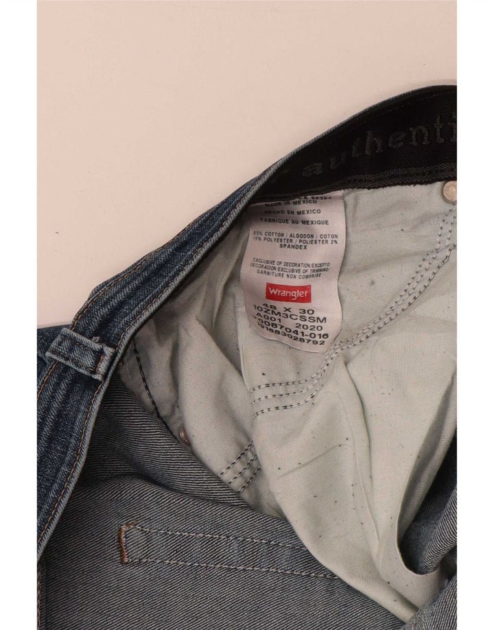 Wrangler Męskie proste dżinsy W48 L30 Niebieskie bawełniane