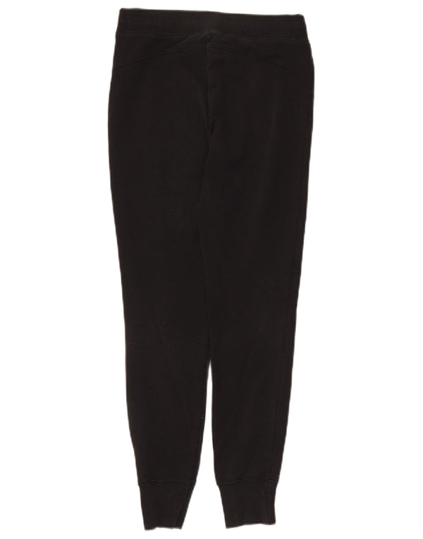 Damskie spodnie dresowe Hollister Graphic Joggers UK 6 XS, czarne, bawełniane