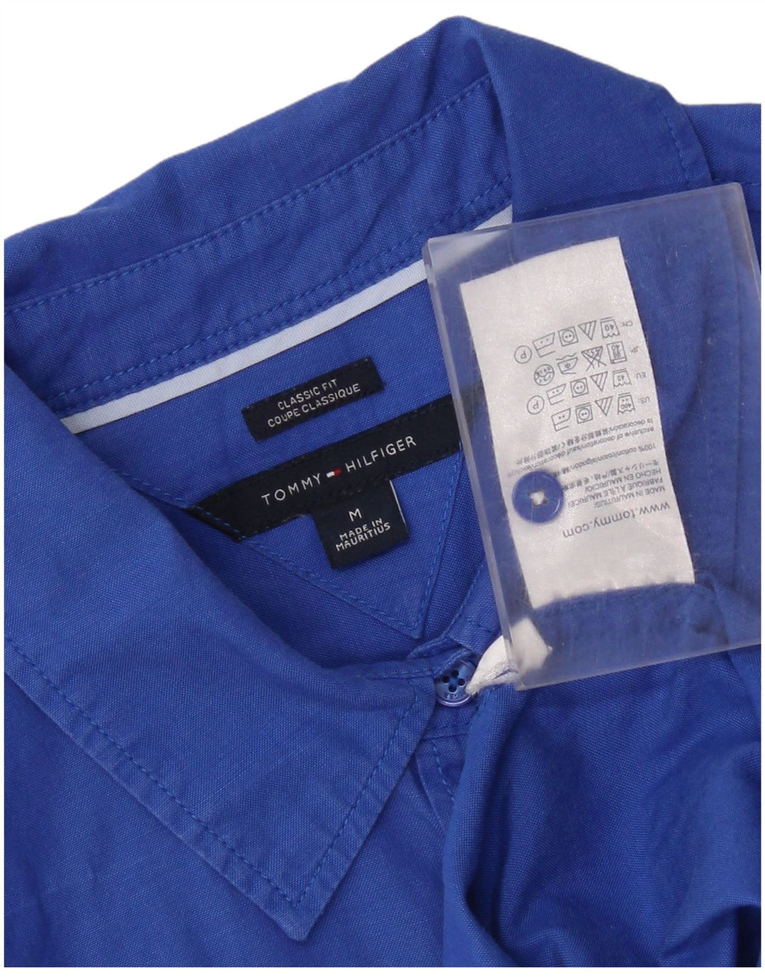 Damska koszula Tommy Hilfiger o klasycznym kroju UK 14, średnia niebieska, bawełniana