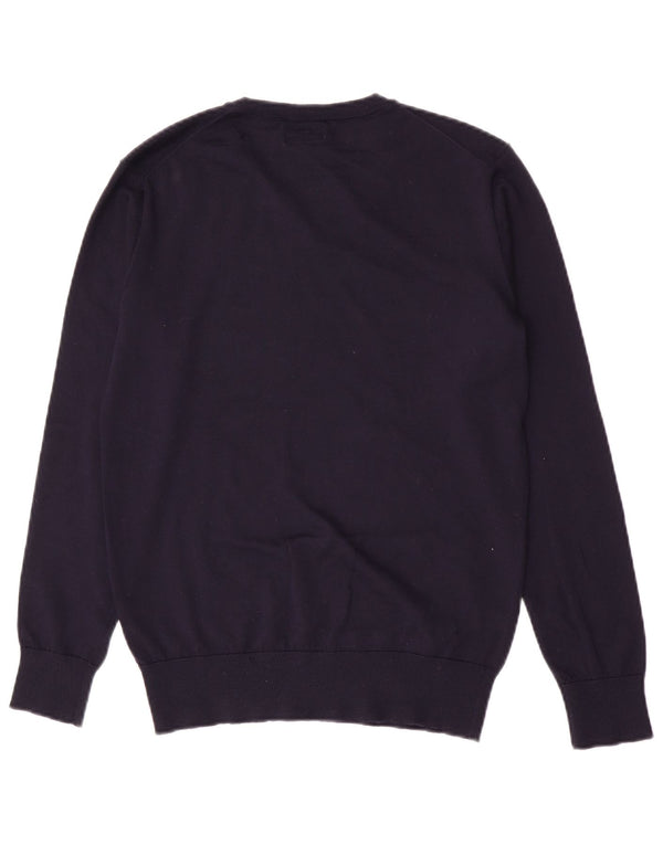 Polo Ralph Lauren Chłopięcy sweter z dekoltem w kształcie litery V 15-16 lat XL Granatowy Wełniany