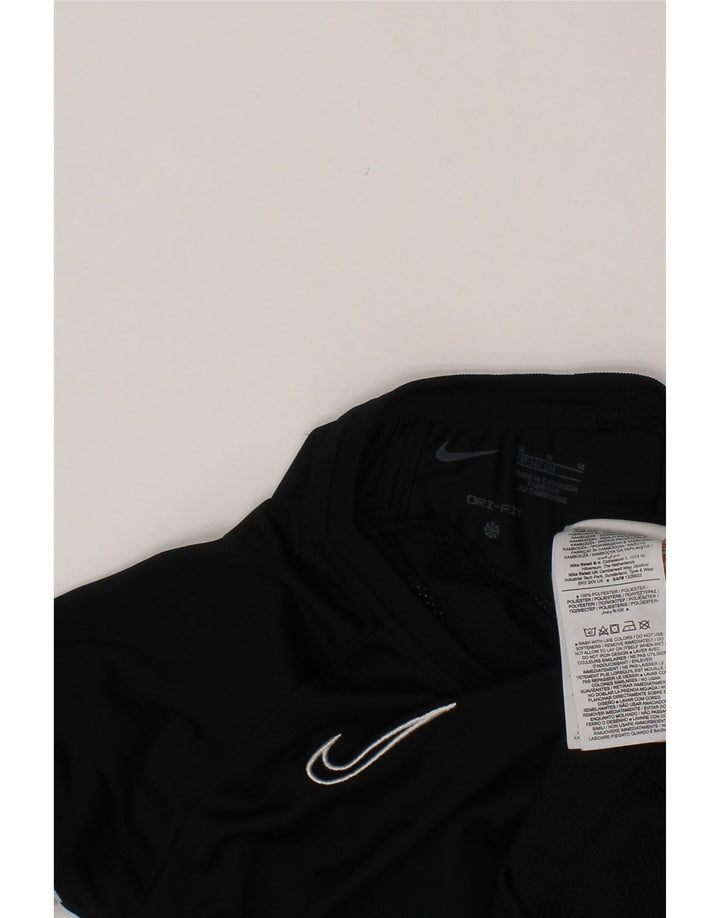 Chłopięcy T-shirt NIKE Dri Fit na 10-11 lat, średni czarny, blok kolorów