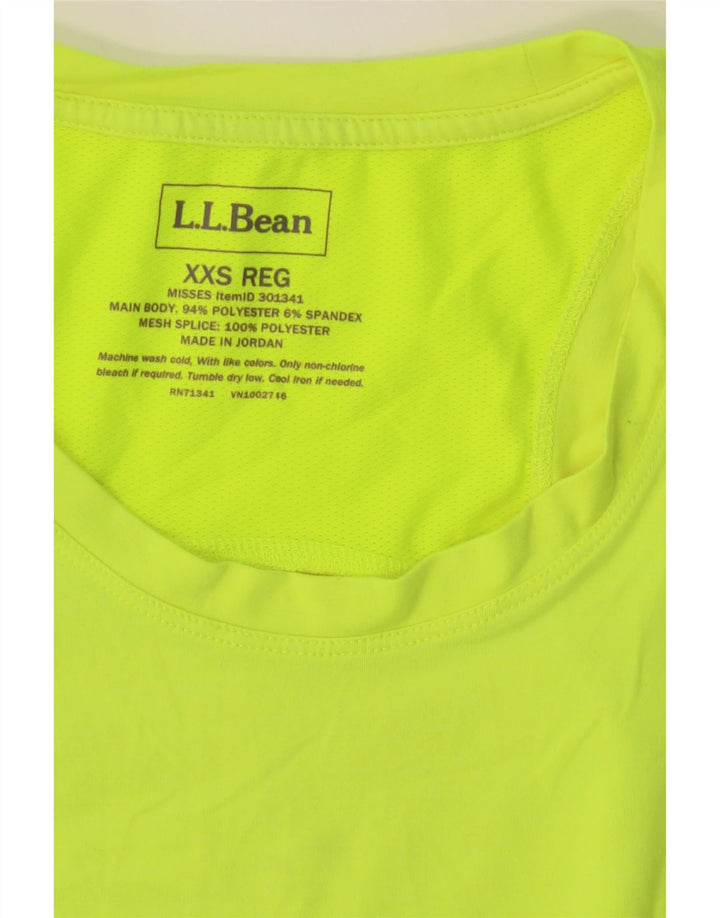 L.L.BEAN Womens Vest Top UK 2 2XS Green Polyester Vintage L.L.Bean and Second-Hand L.L.Bean from Messina Hembry 