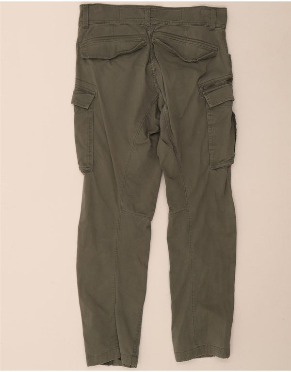 Męskie zwężane spodnie cargo Replay W31 L30, bawełna khaki