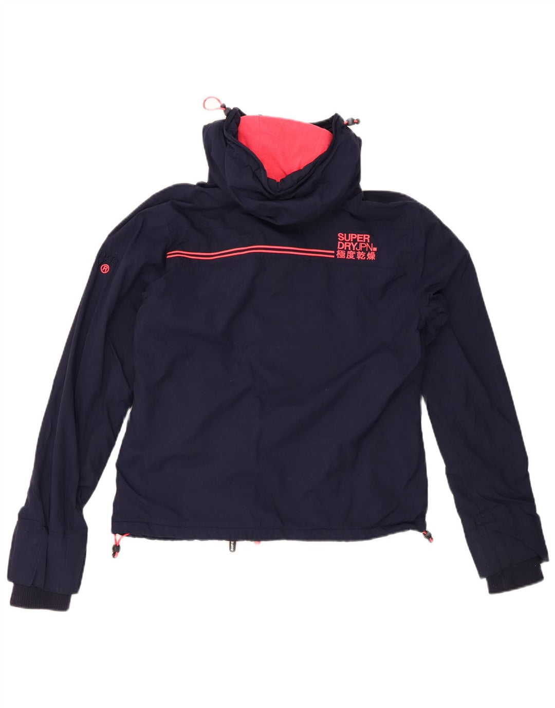 Damska kurtka wiatrówka SUPERDRY Graphic UK 14, średni granat