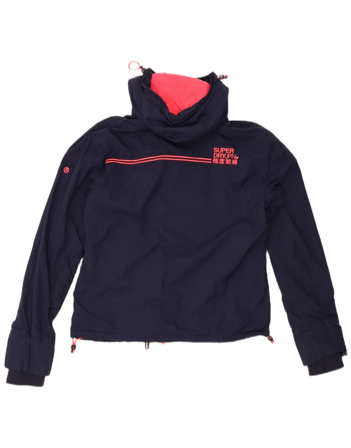 Damska kurtka wiatrówka SUPERDRY Graphic UK 14, średni granat