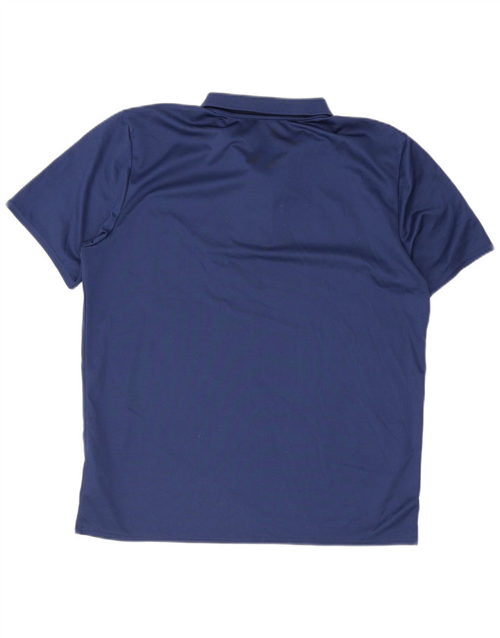 Męska koszulka polo Umbro XL granatowa, poliestrowa