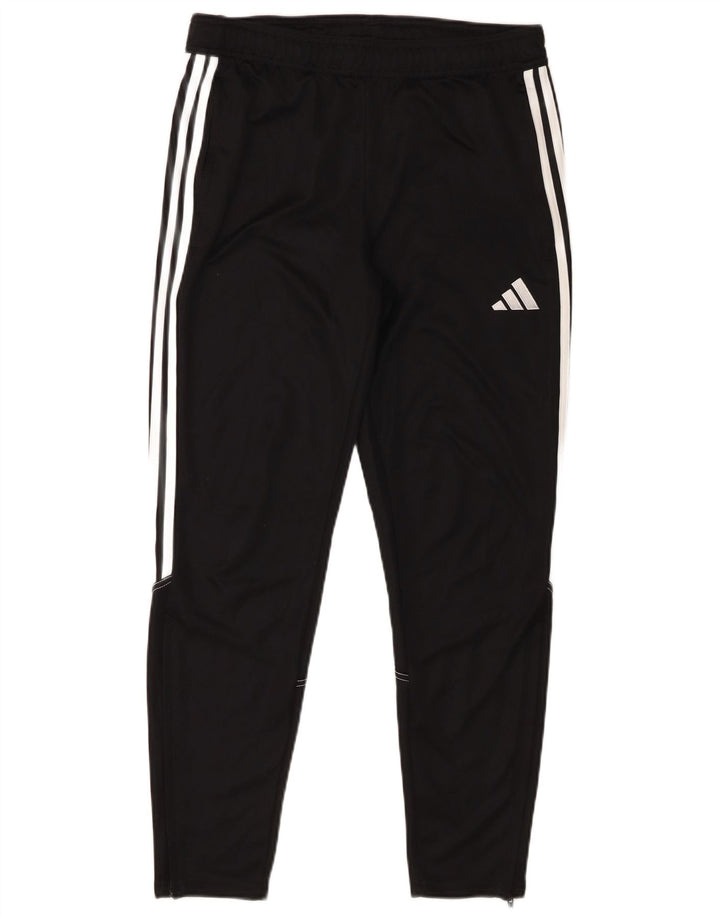 Męskie spodnie dresowe Adidas, średni czarny poliester