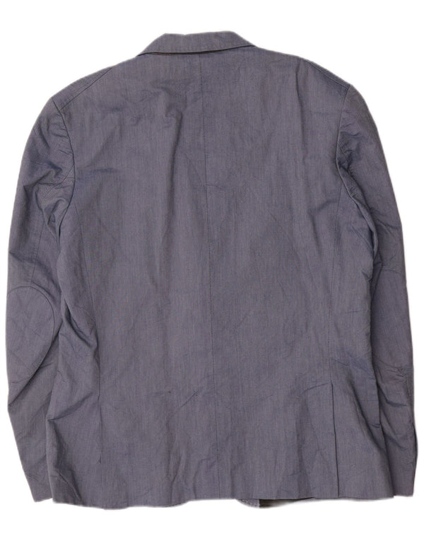Męska marynarka zapinana na 2 guziki Jack & Jones IT 56 3XL, niebieska, bawełniana