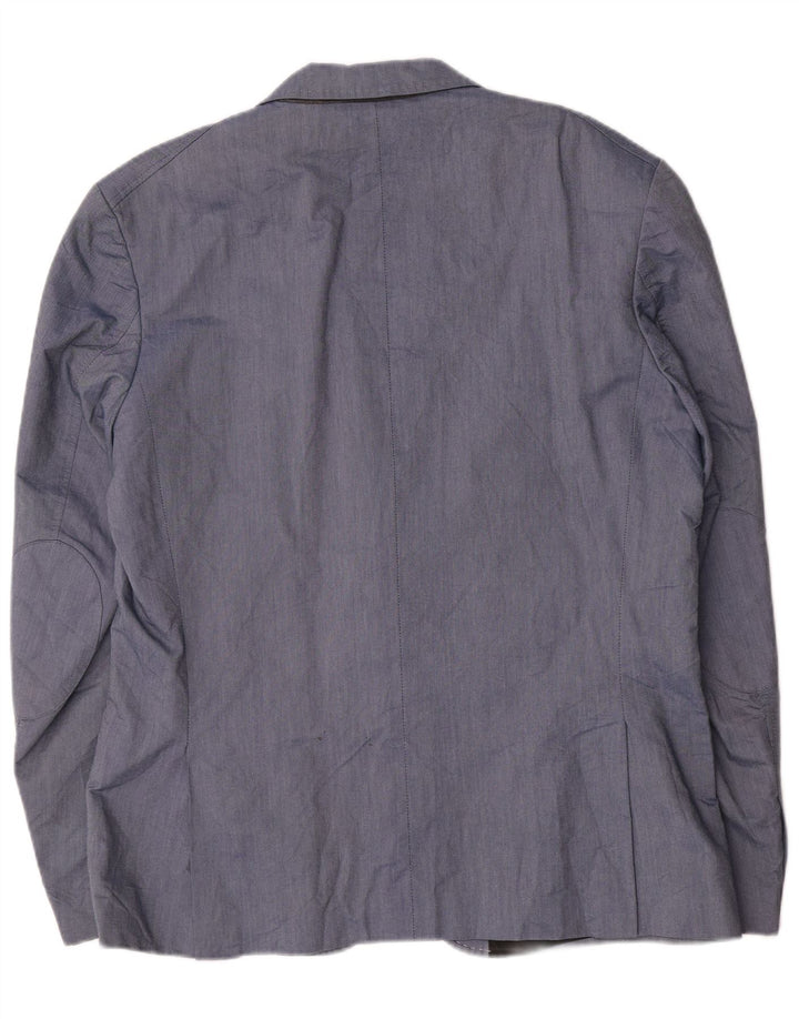 Męska marynarka zapinana na 2 guziki Jack & Jones IT 56 3XL, niebieska, bawełniana