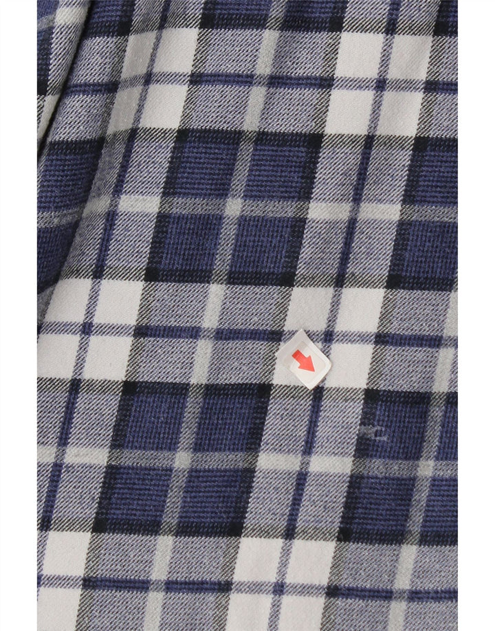 Koszula flanelowa męska Massimo Dutti XL w granatową kratkę