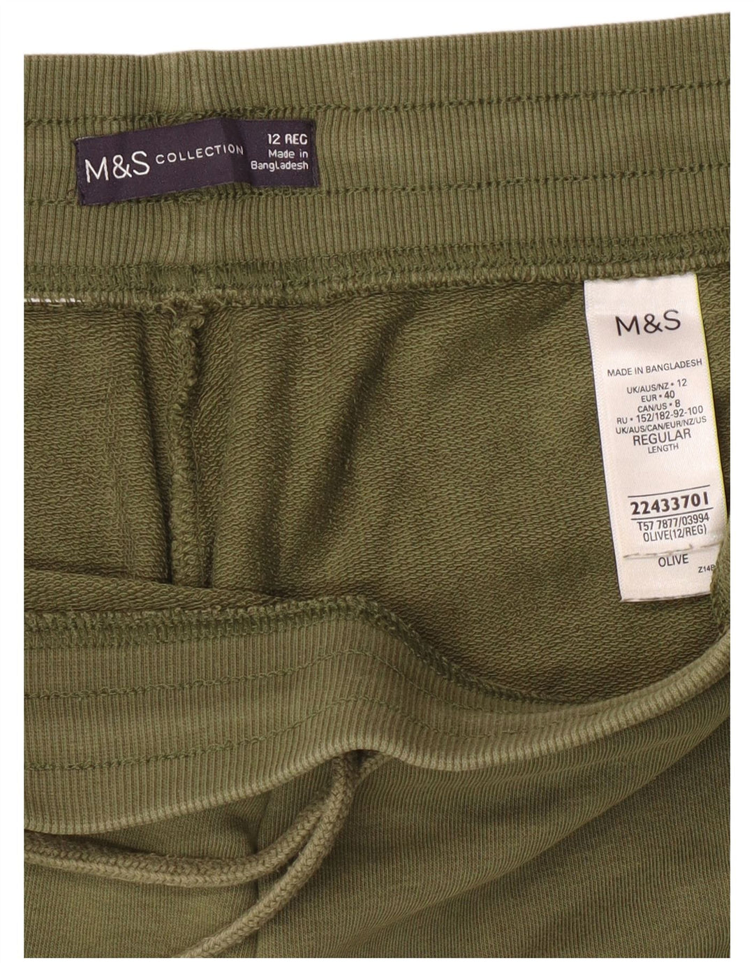 Damskie spodnie dresowe Marks & Spencer Joggers UK 12 Medium Khaki