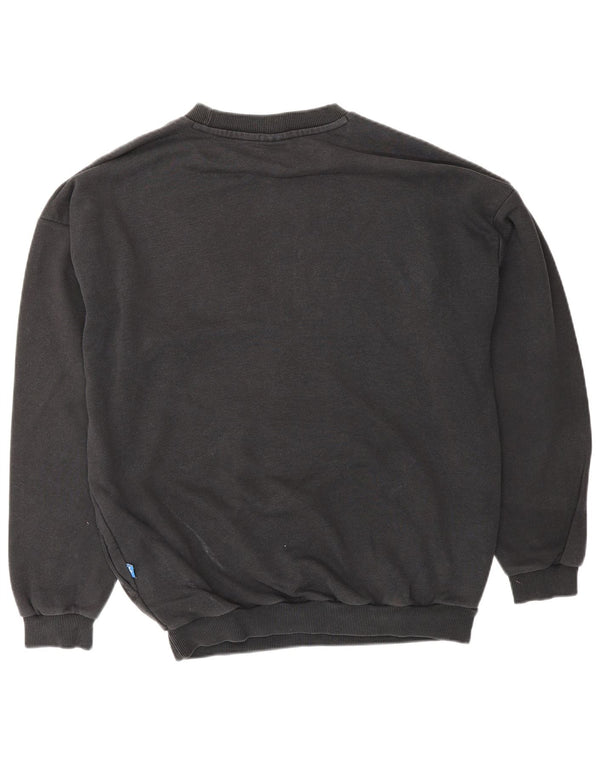 Damska bluza z grafiką ADIDAS, UK 12, średnia czarna bawełna