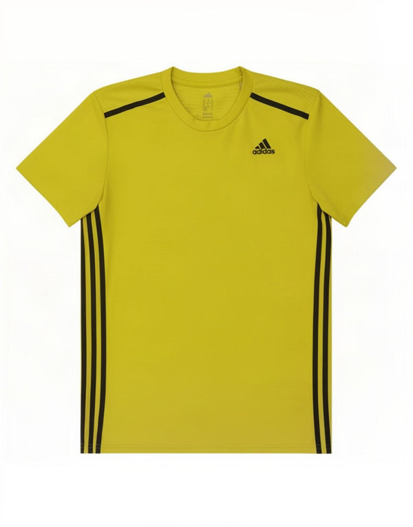 Męska koszulka Adidas Climacool Top, średni żółty poliester