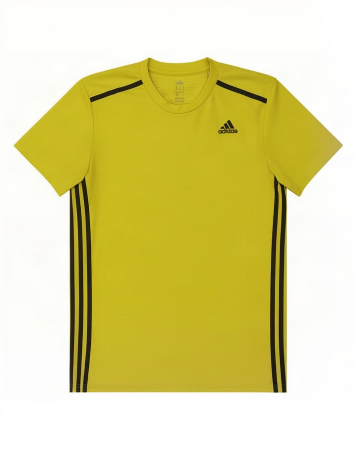 Męska koszulka Adidas Climacool Top, średni żółty poliester