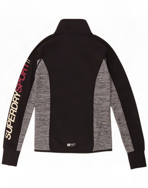 Damska kurtka dresowa Superdry Graphic UK 10 Small Black Colourblock